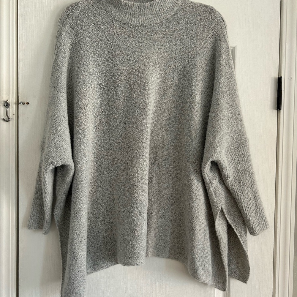 BKE Gray Cowl Neck Sweater‎ Oversized Fit